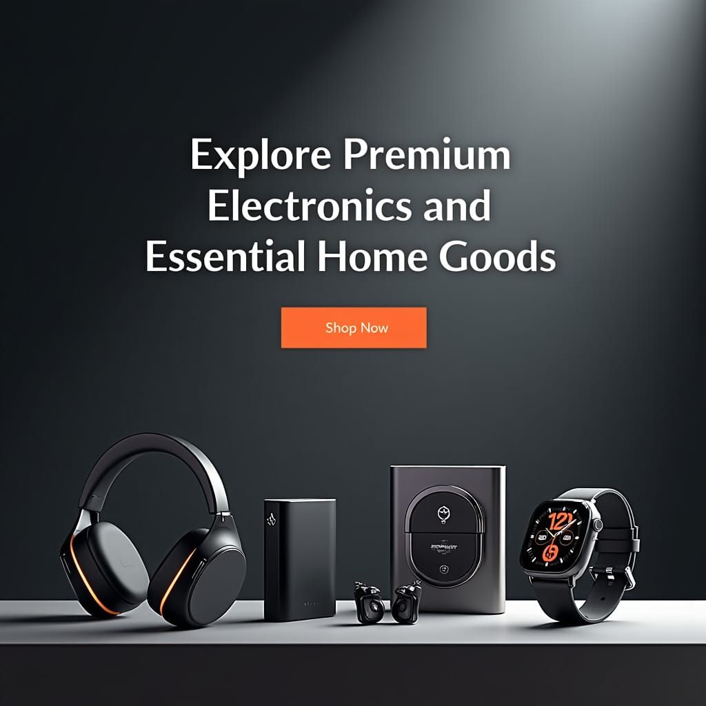 Premium Electronics and Home Goods: Modern Minimalist Design