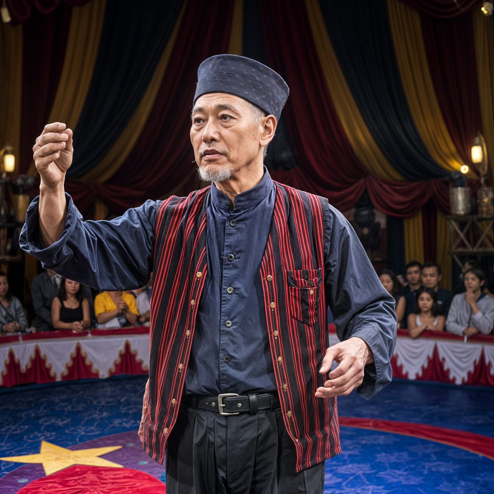 Magical Circus Act by Elderly Oriental Gentleman