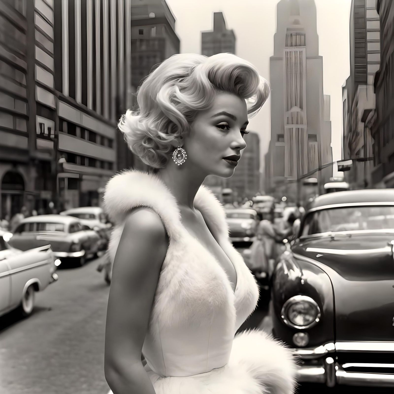 Marilyn Monroe in White Dress, 1955