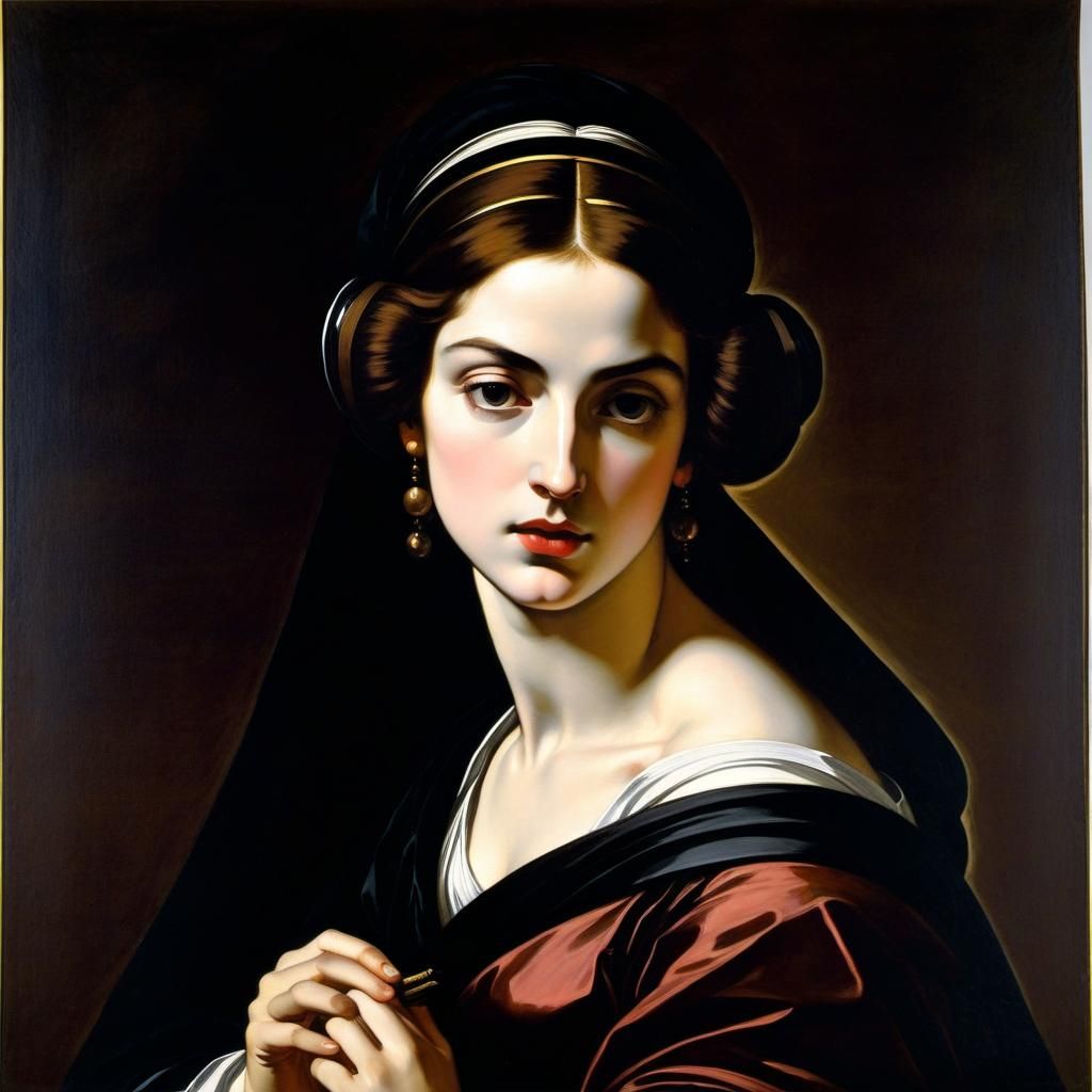 European Ink Print in Gouache Style