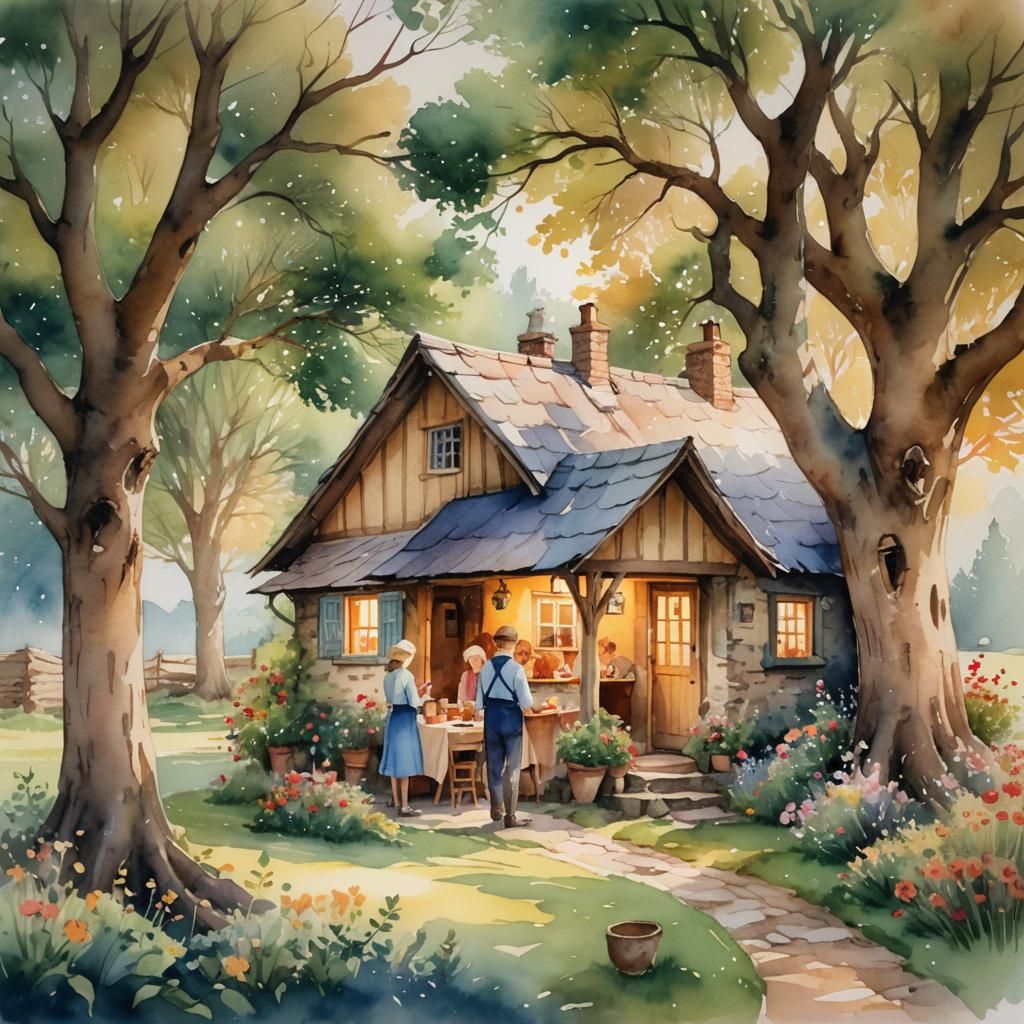 you've walked a boot 7 miles come see oor smiles & huv a cup o tea or try oot oor platter it dis'ny matter, there's a wa...