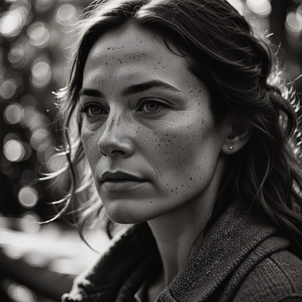 Timeless Beauty in High-Contrast Black and White