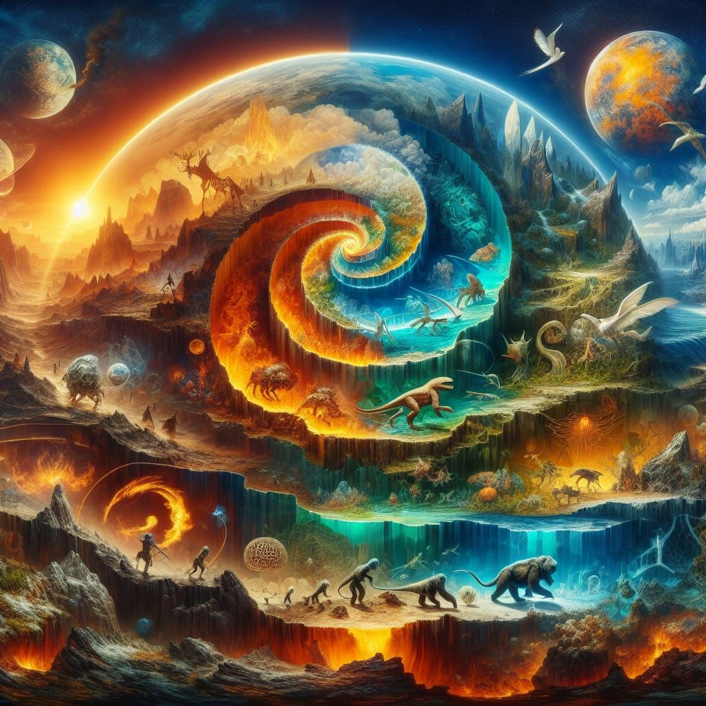 Eons of Earthly Evolution Unfolds in a Fantastical Panorama