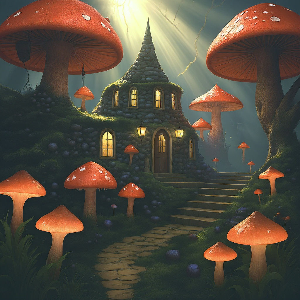Magical Mushroom Village & Talking Animals