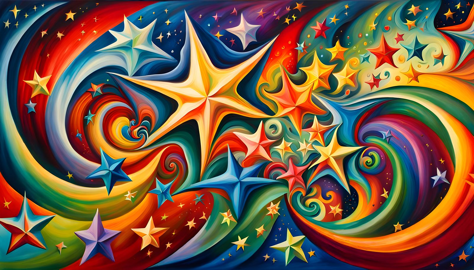 Swirling Star-Beings in a Cosmic Maelstrom