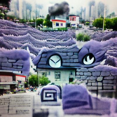 Minimalist Abstract Landscape with Geometric Forms