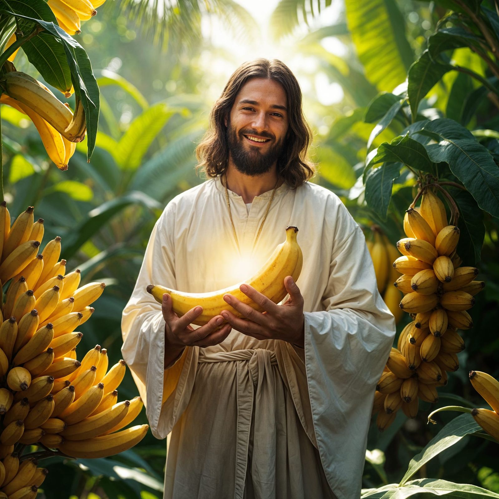Jesus Reveals Banana as True Divine Power Source