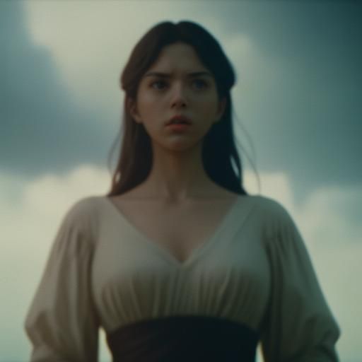 Cinematic Still of Figures Giving Affirmations