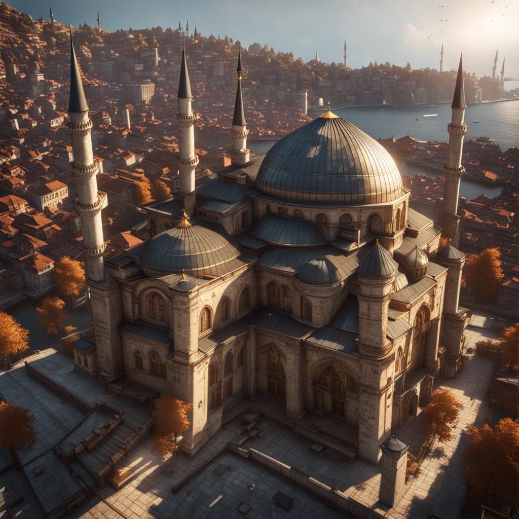 Istanbul in 3D Game Cinematic Style