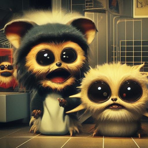 Gremlins Cause 80s Mall Kiosk Chaos