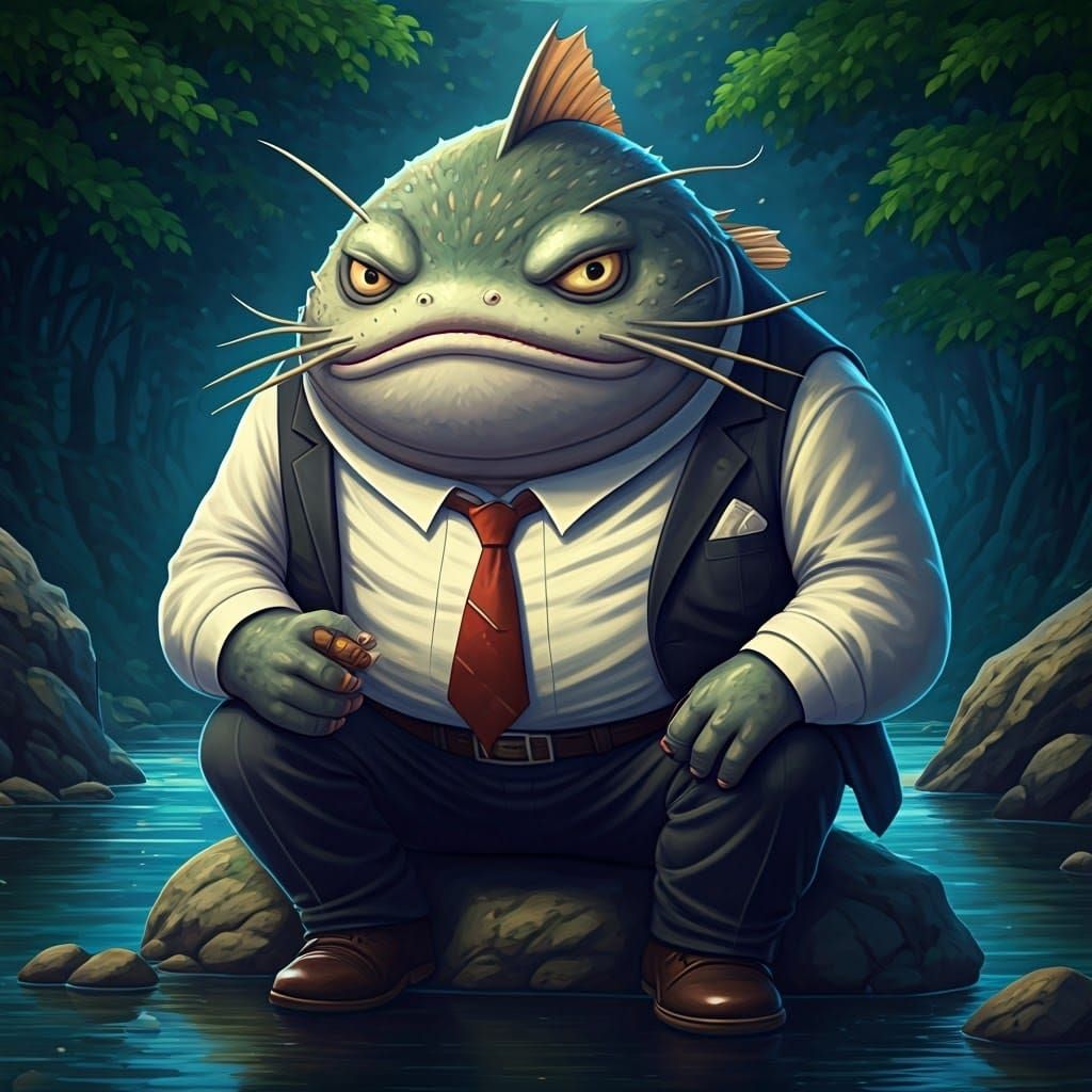 Cyberpunk Catfish Godfather