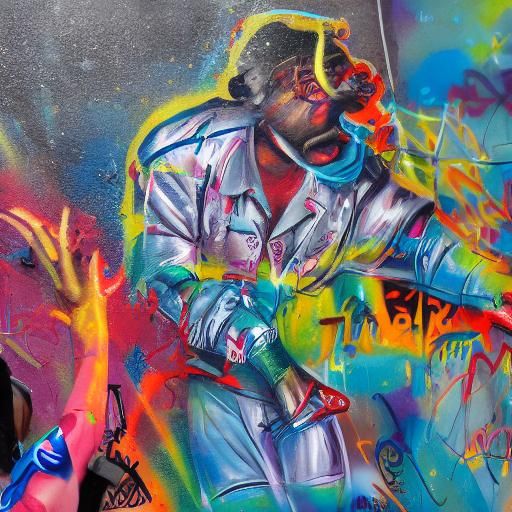 AI Graffiti Art in Cloud of Network Connections