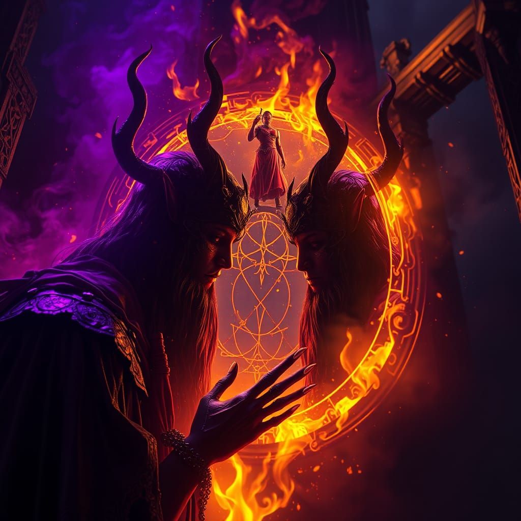 Pagan Mirror Reflects Dark Fantasy Art