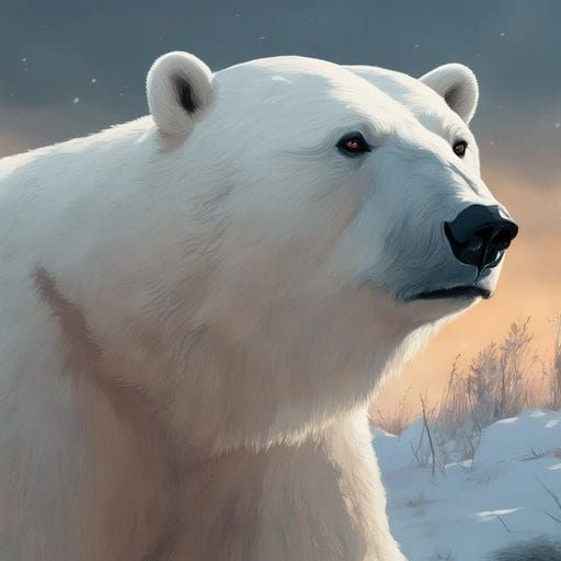 Majestic Polar Bear Portrait
