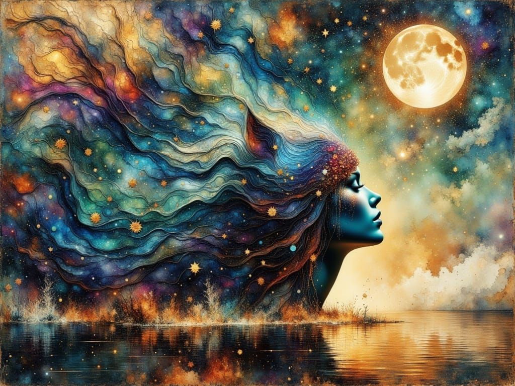 Forgotten Dream Masterpiece in Digital Surrealist Gouache