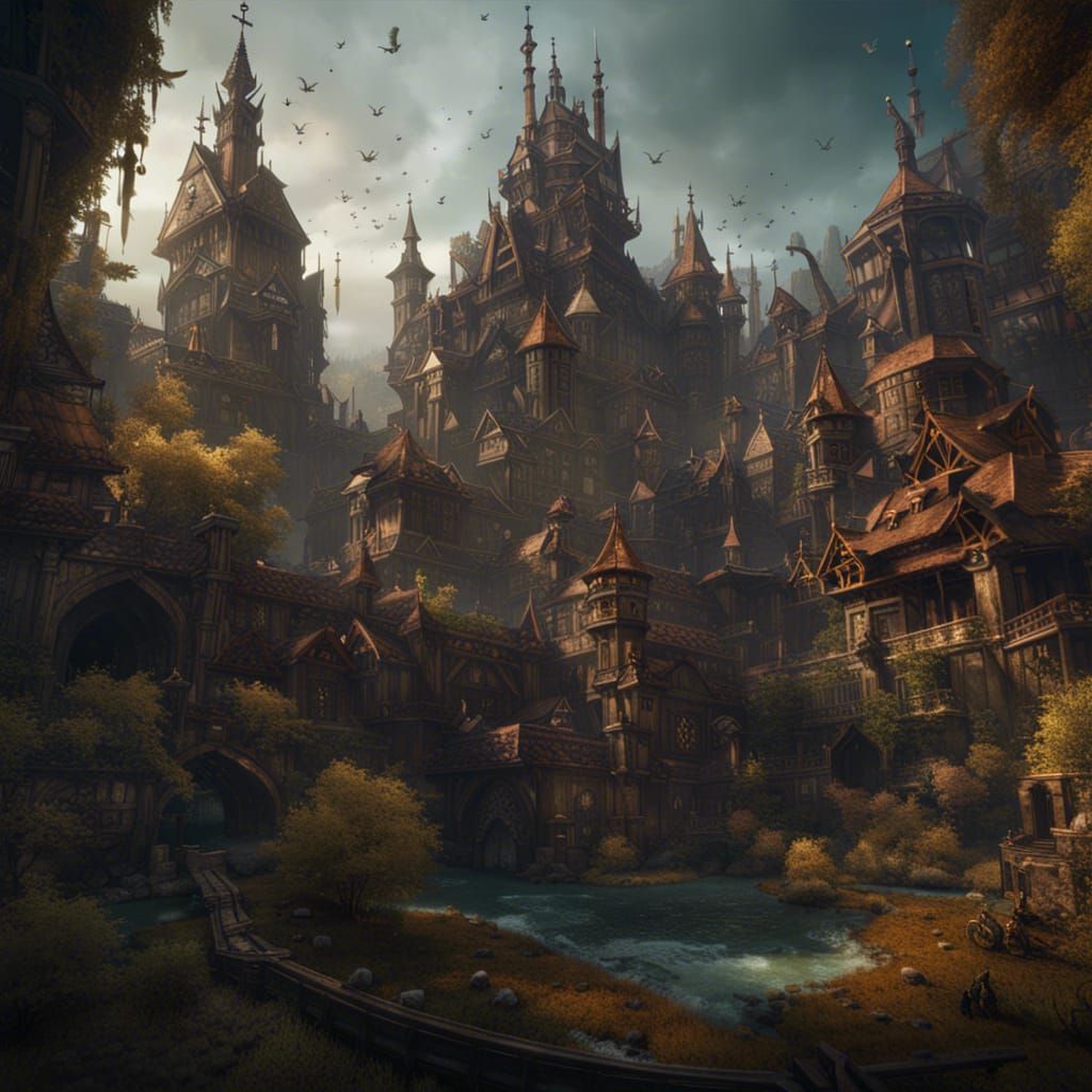 Oger from Warhammer Old World: Detailed Matte Painting