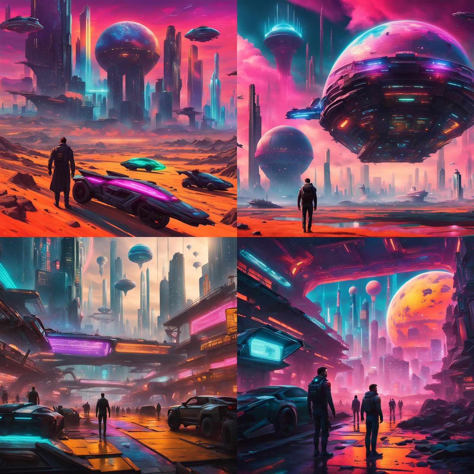 Cyberpunk Interstellar Travel in Astroworld 2050