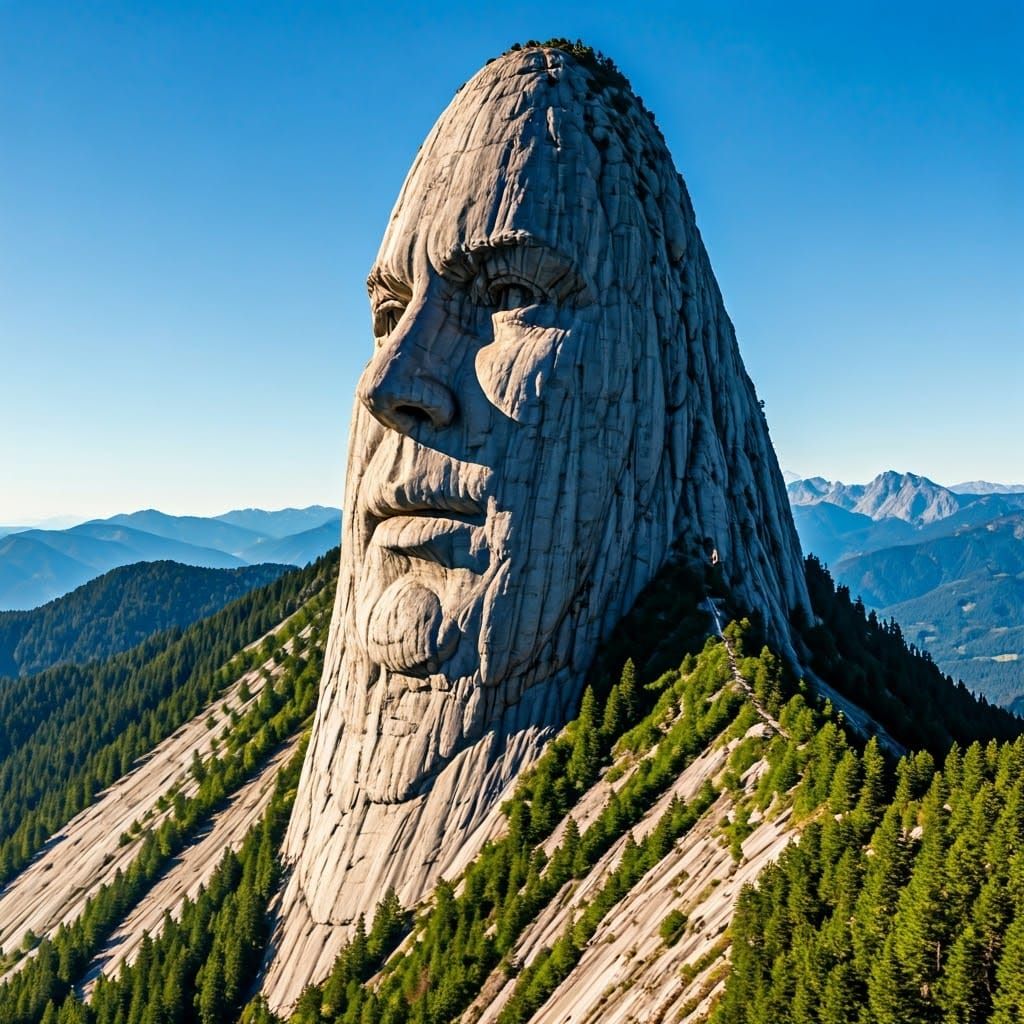 Mountain Face: A Breathtaking Pareidolia View