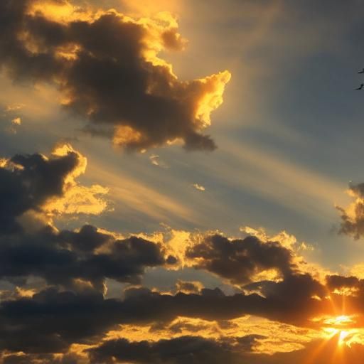Epic Sunset Sky with Realistic Clouds and Sun