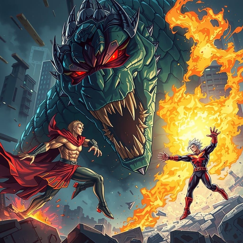 Heroic Clash in a Ruined City