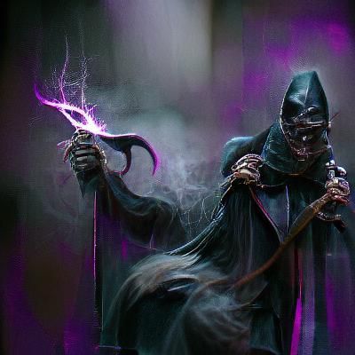 Sinister Dark Wizard Artwork