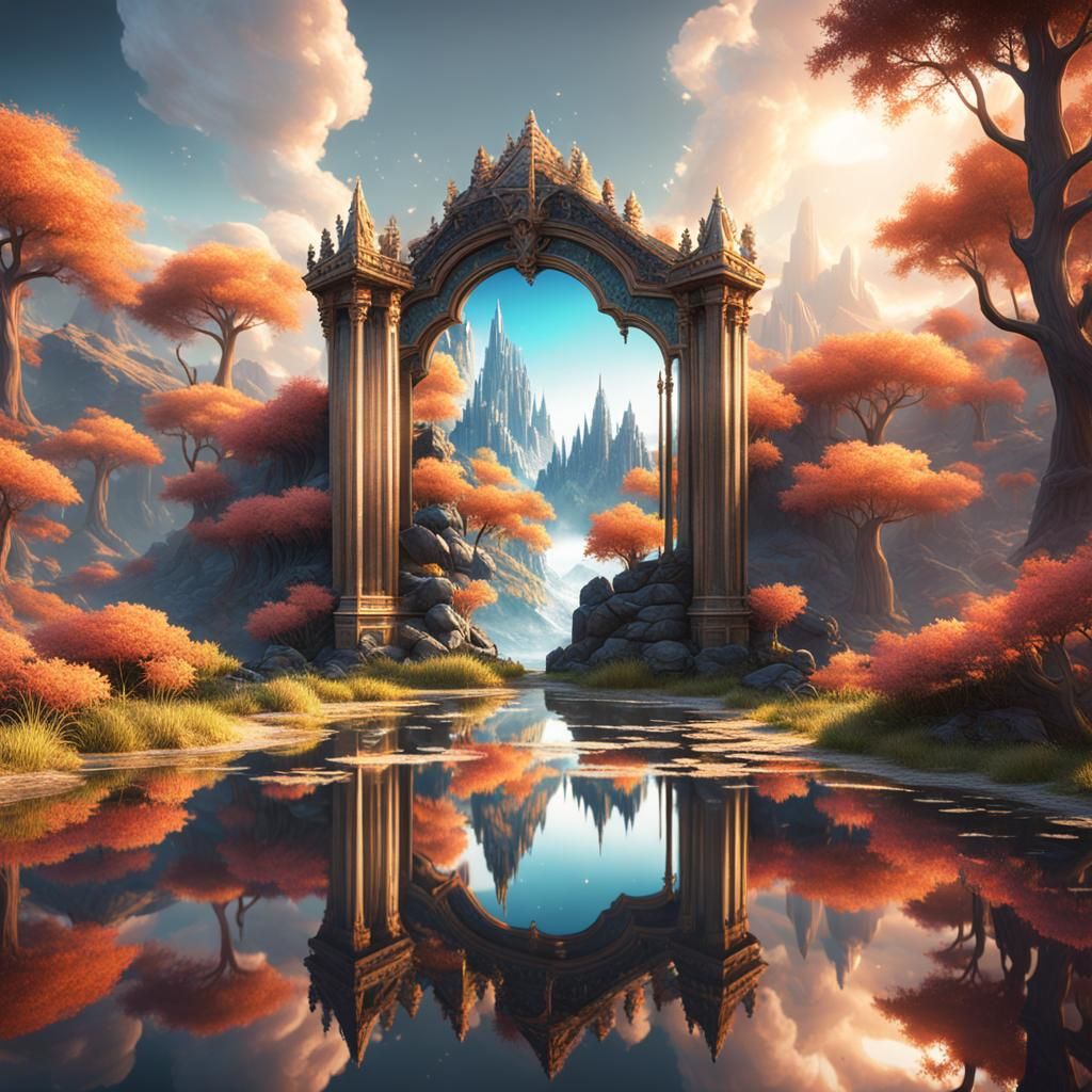 Infinite Reflections: A Detailed Matte Painting