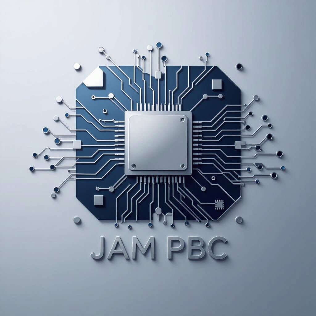 Futuristic Tech Emblem for Electronics Engineer