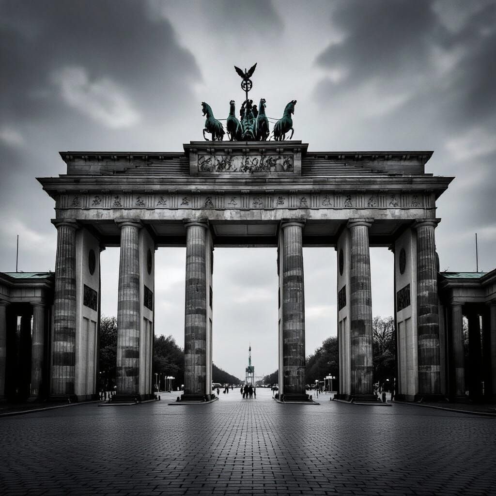 Brandenburg Gate Berlin 1933-1944 Historical Photograph