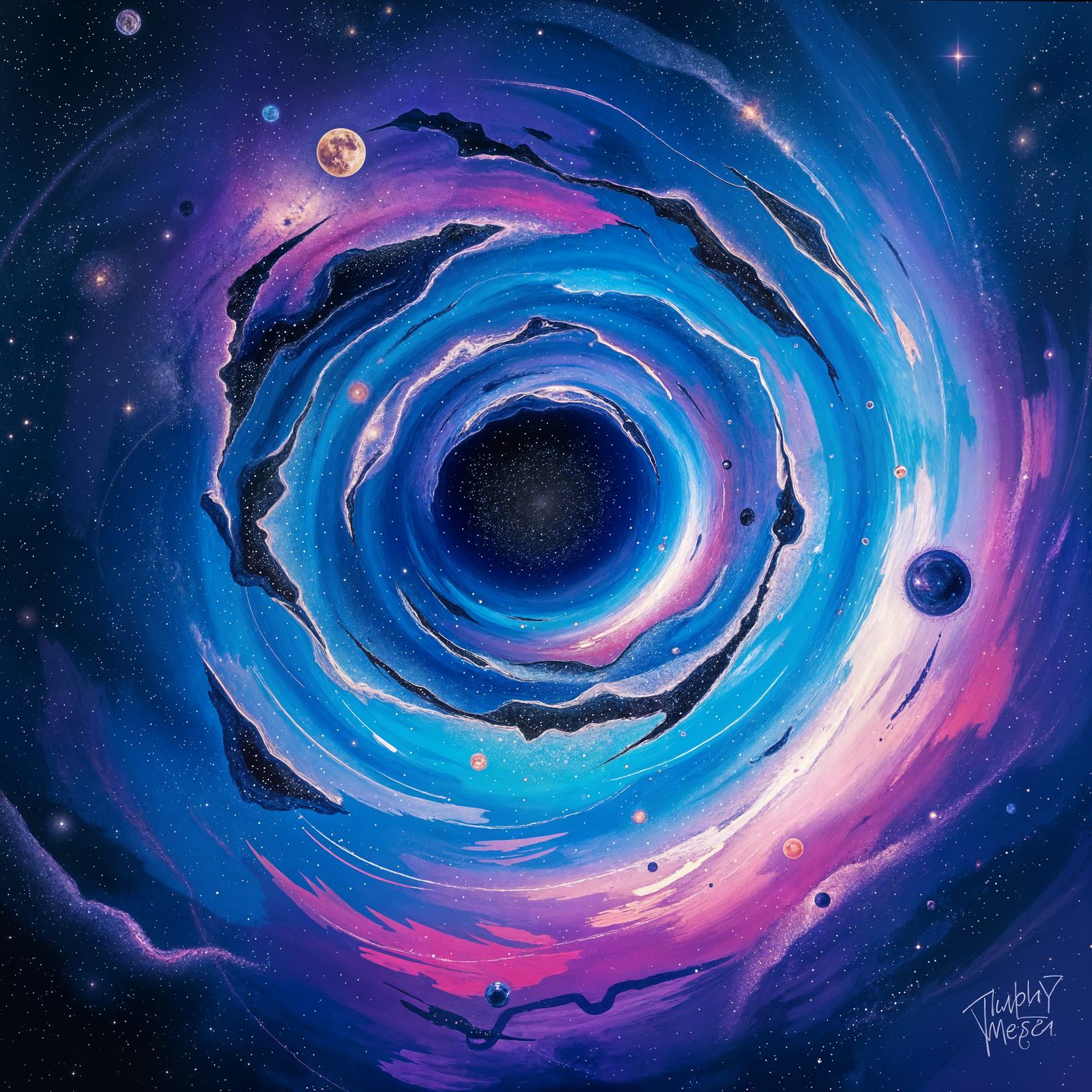 Abstract Milky Way: An Epic Celestial Dream