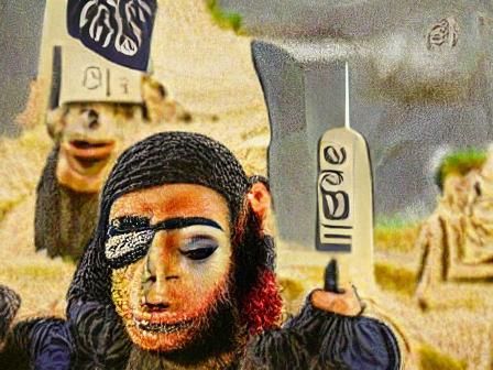 Statue of Isis Digital Art