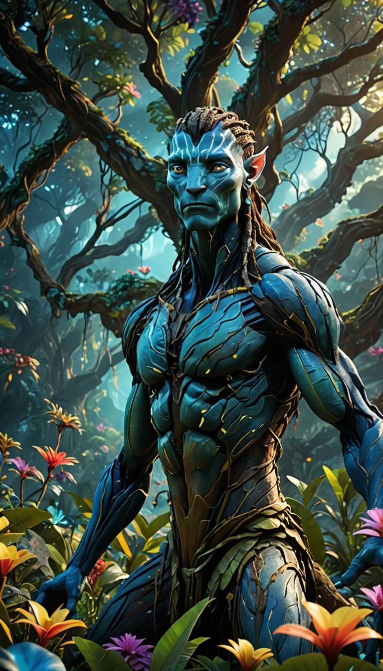 Glowing Na'vi Tree from Avatar in 3D