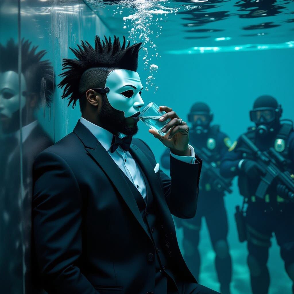 Underwater Opera: Futuristic Noir Scene