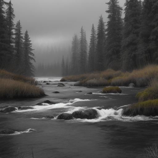 Monochrome Natural Landscape