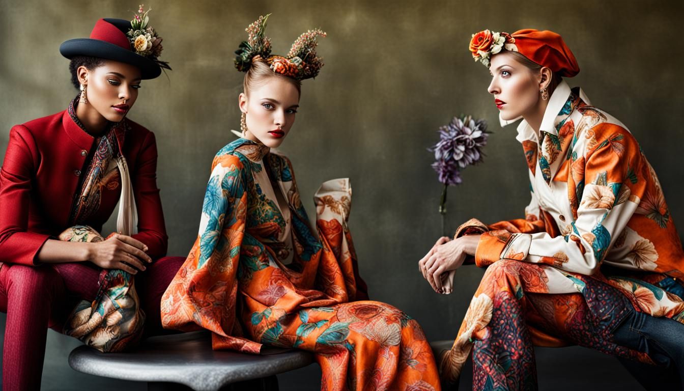 Surreal Alien Celebration in Restaurant, Hyperreal Painting