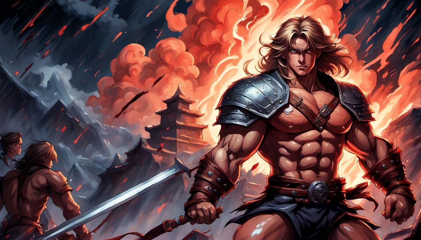 Simon Belmont in Anime Style Battle