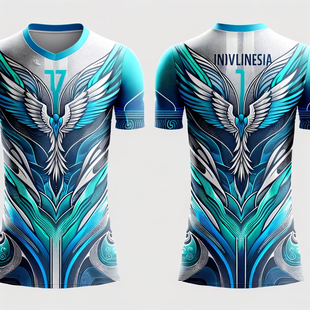 Futuristic Indonesian Volleyball Jersey Design