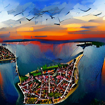 Vibrant Medieval Cityscape