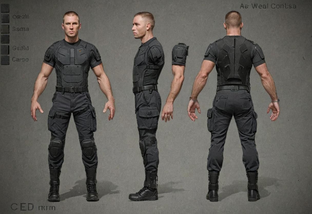 Futuristic Tactical Operator Portrait: 2030 Concept