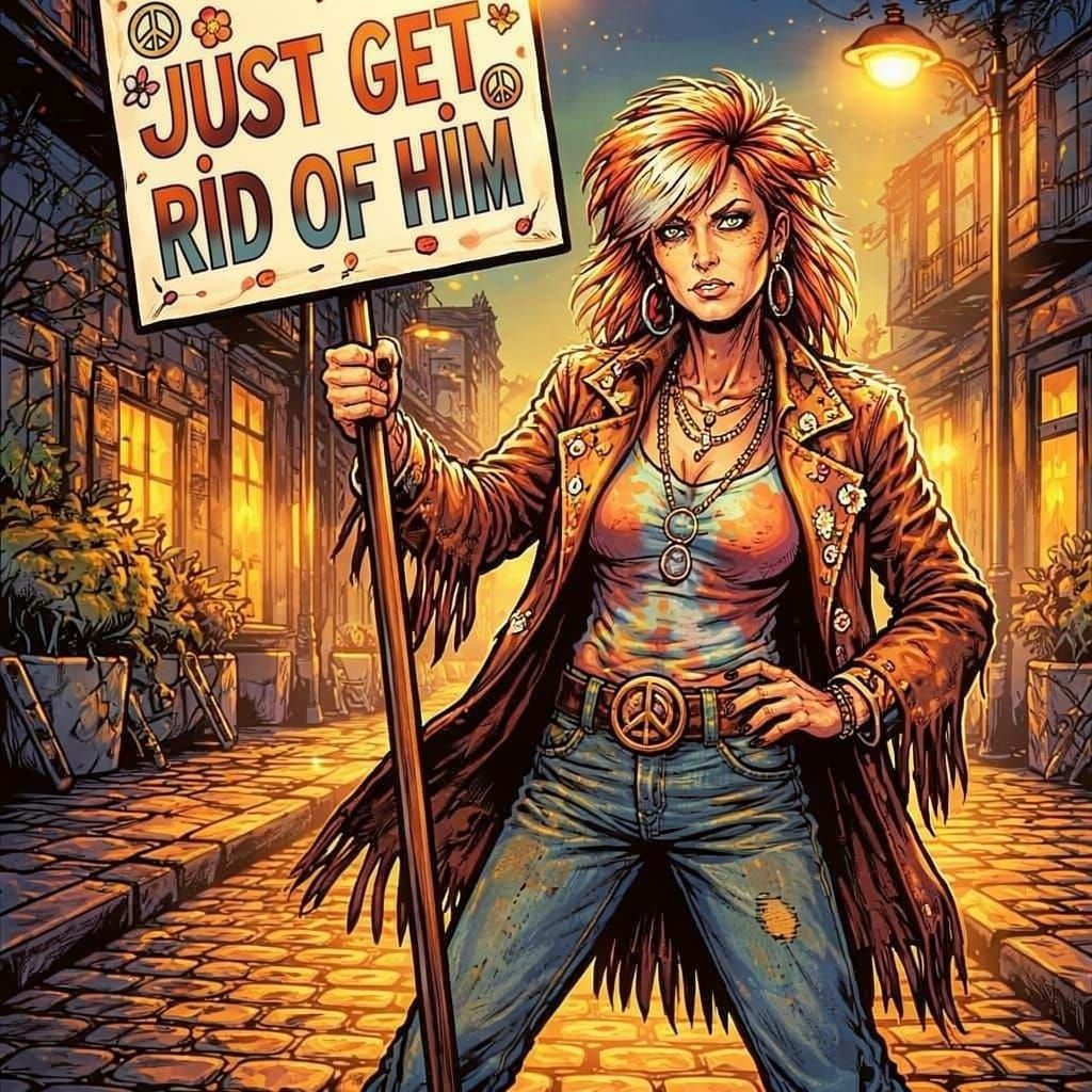 Graphic novel style.