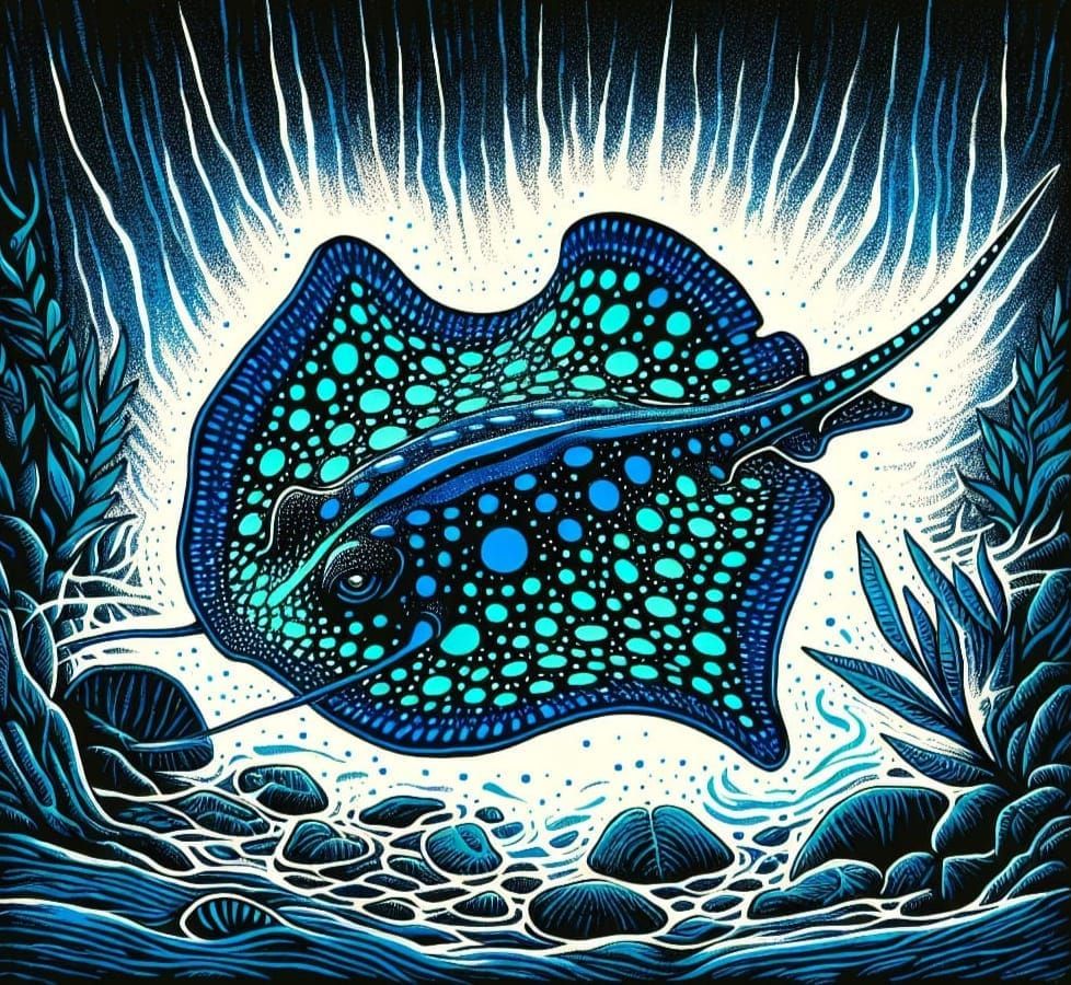 Taeniura Lymma No. 3 - Sea Oddities