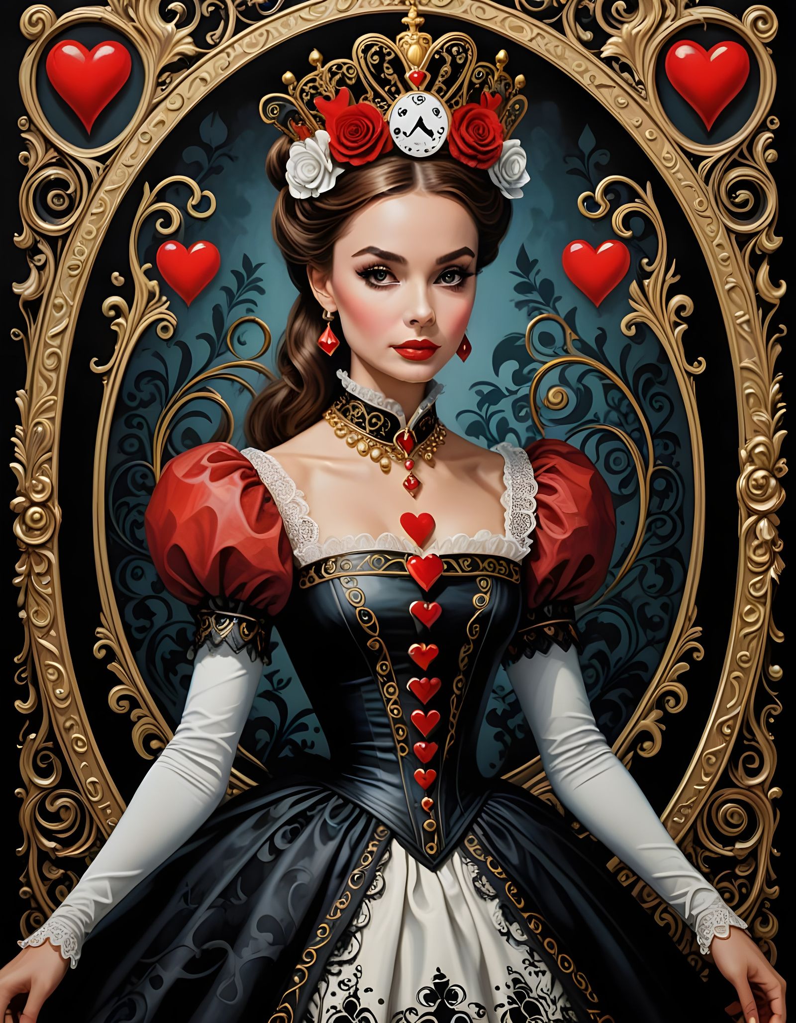 Audrey Hepburn as Alice in Wonderland