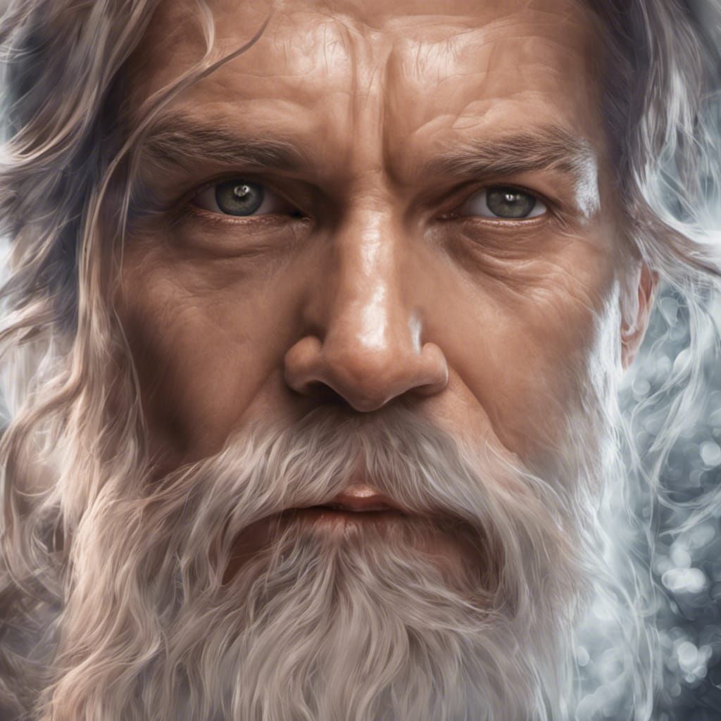 Obi-Wan Kenobi Hyperrealistic Portrait in Cinematic Lighting