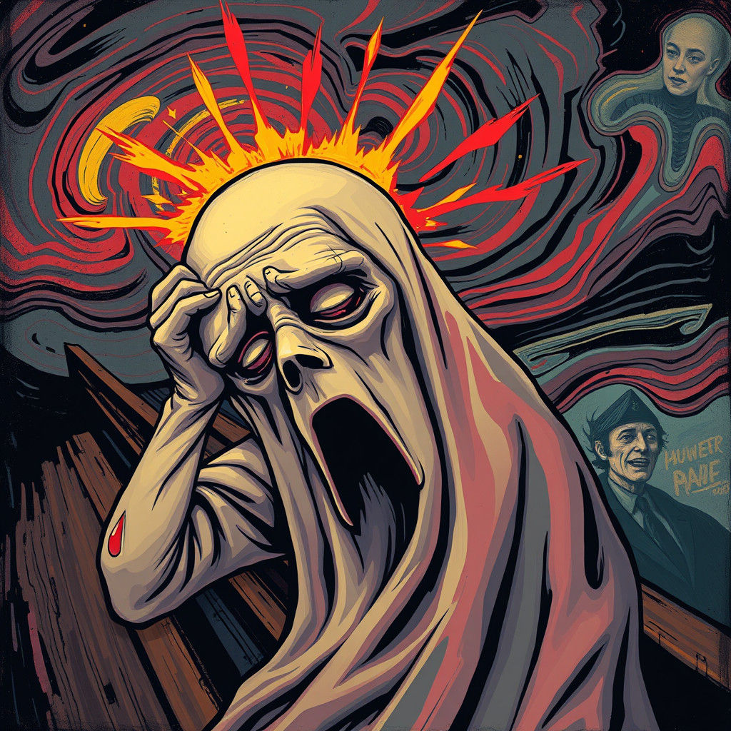 Ghost's Migraine: An Expressionist Digital Painting