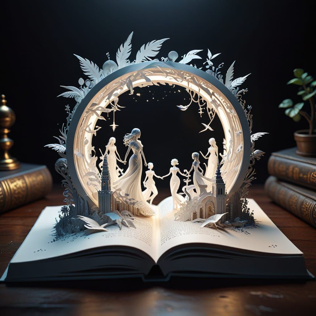 Miniature Sci-Fi World Emerges from Pop-Up Book