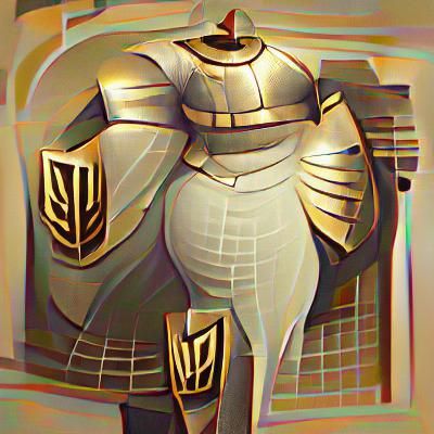 Cyberpunk Soldier in Detailed Futuristic Armor