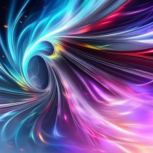 Hyperrealistic Infinity Symbol in Splash Art Style