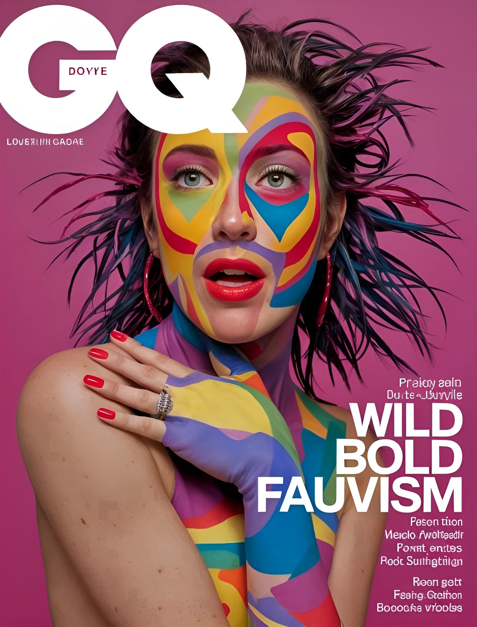 Fauvist Portrait in Vibrant Colors