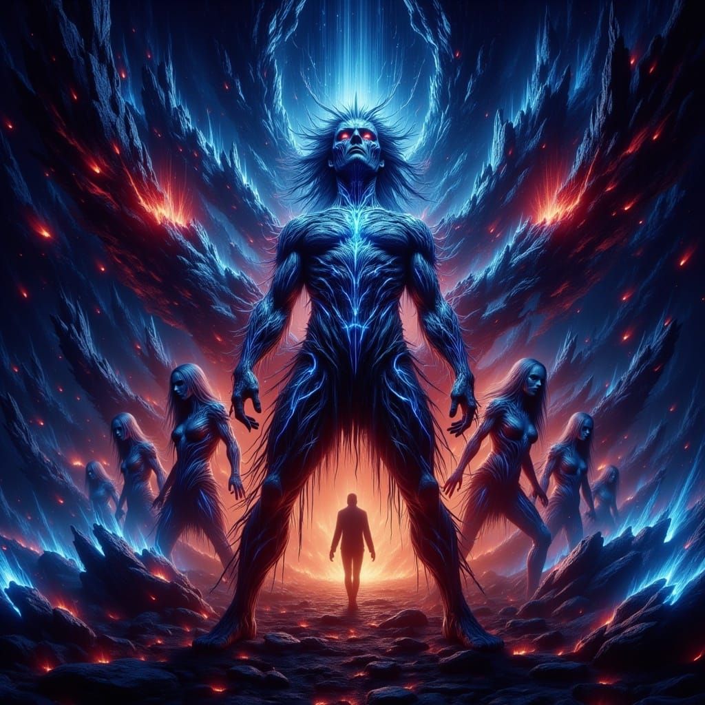 Samhain Ritual: Vivid Digital Art with Celtic Symbolism