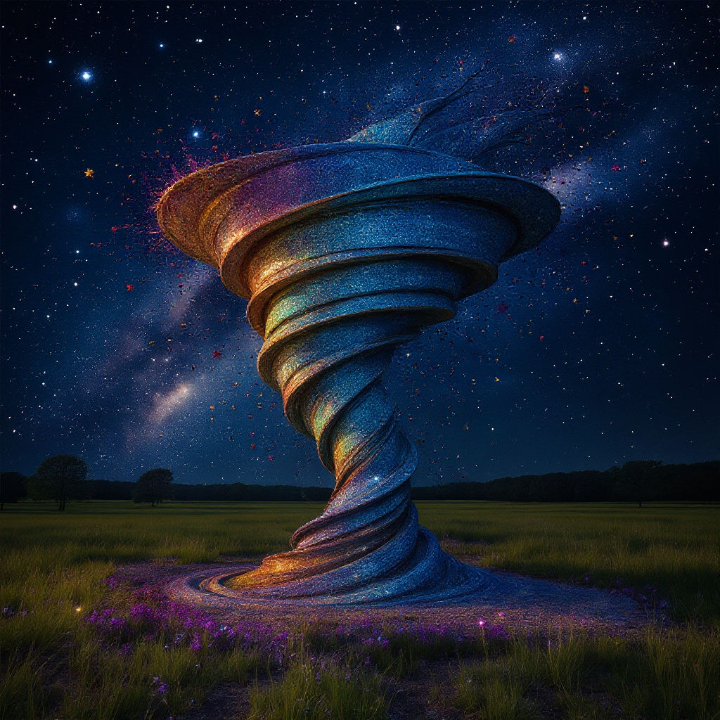 Glitter Tornado: A Shimmering Force of Nature
