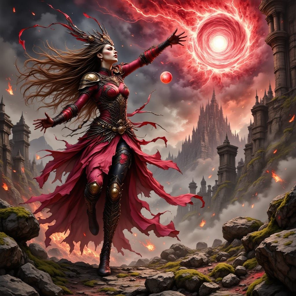 Bloodwytch Sorceress Unleashes Crimson Magic in Dramatic Low...